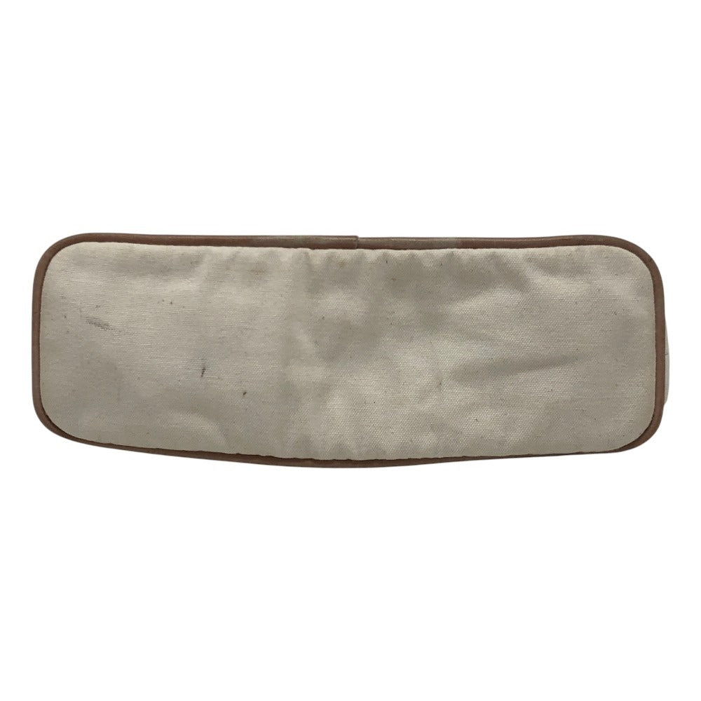 HERMES Bolide Pouch MM Bolide Pouch MM Accessory Case Makeup Pouch Cosmetic Pouch Pouch Canvas Women's White