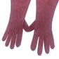 CHANEL CC Mark Logo Stitch Long Gloves Fashion Accessories gloves suede wine-red Used