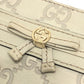 GUCCI 256867 Mayfair Clutch bag with strap, flat bag Pouch Sima leather White Used