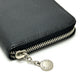 BVLGARI B.zero Charm round Long Wallet Leather Black Used