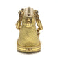 LOUIS VUITTON Mini Lockit Small item Key Holder Mini Pouch Bag Bag Charm Suhari leather Gold Used