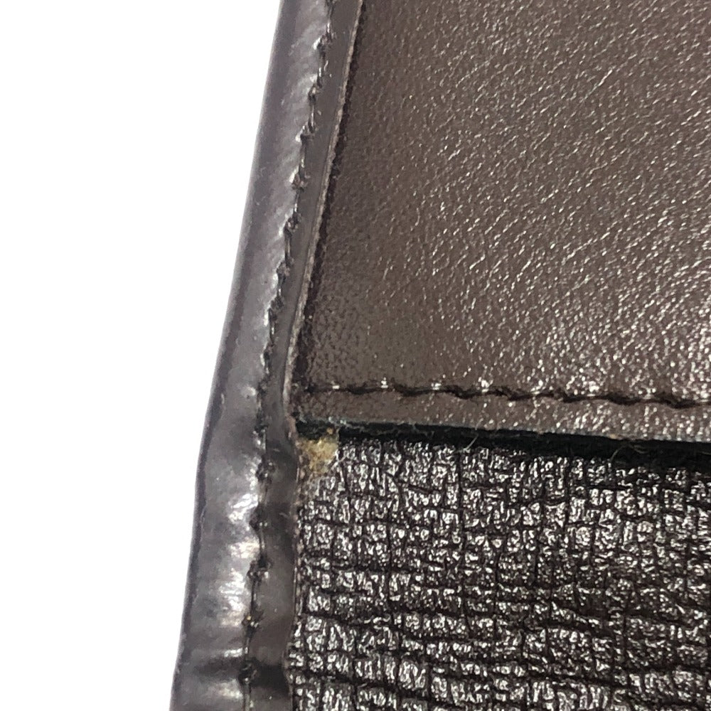 Dior Trotter pattern Short wallet, mini wallet, vintage Trifold wallet Canvas Brown Used
