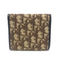 Dior Trotter pattern Short wallet, mini wallet, vintage Trifold wallet Canvas Brown Used