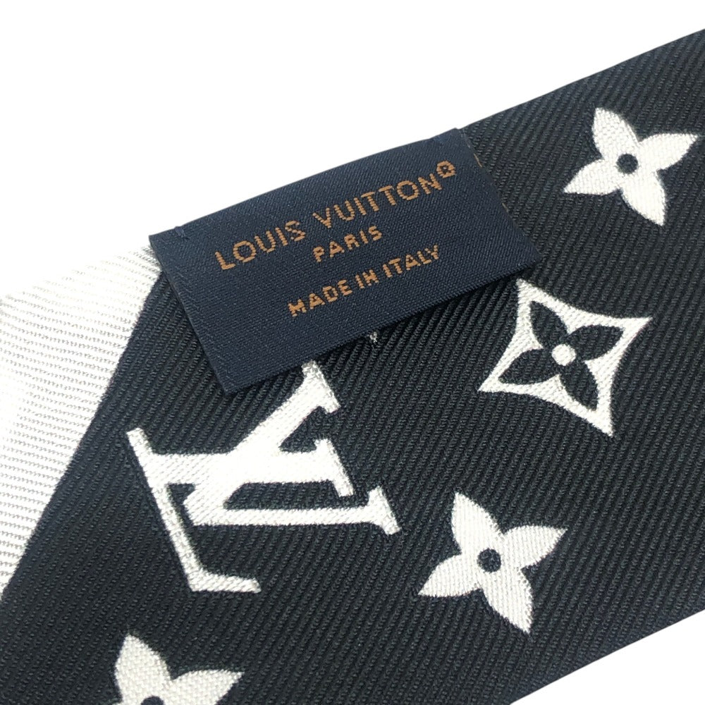 LOUIS VUITTON M90682 BandeauBB-Monogram Infinity Accessory Scarf silk Black x White Used