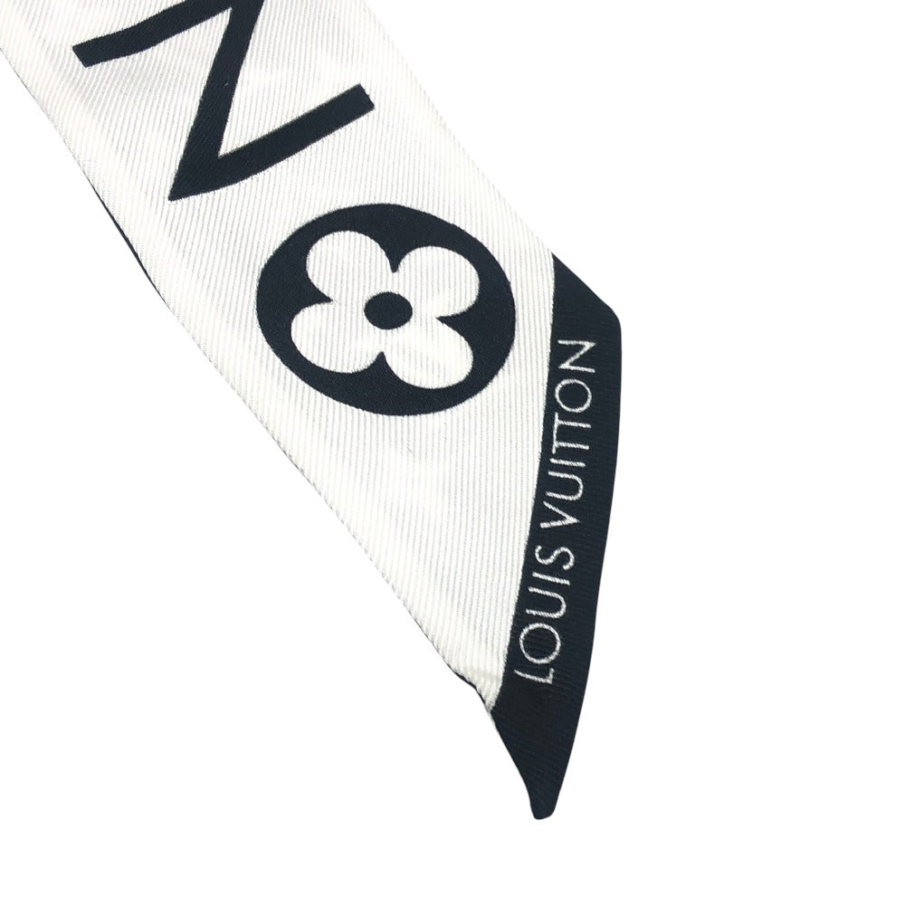 LOUIS VUITTON M90682 BandeauBB-Monogram Infinity Accessory Scarf silk Black x White Used