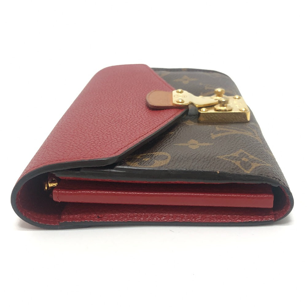LOUIS VUITTON M58414 Portefeuille-Pallas Long Wallet Flap Long Wallet MonogramCanvas Slys Brown Used