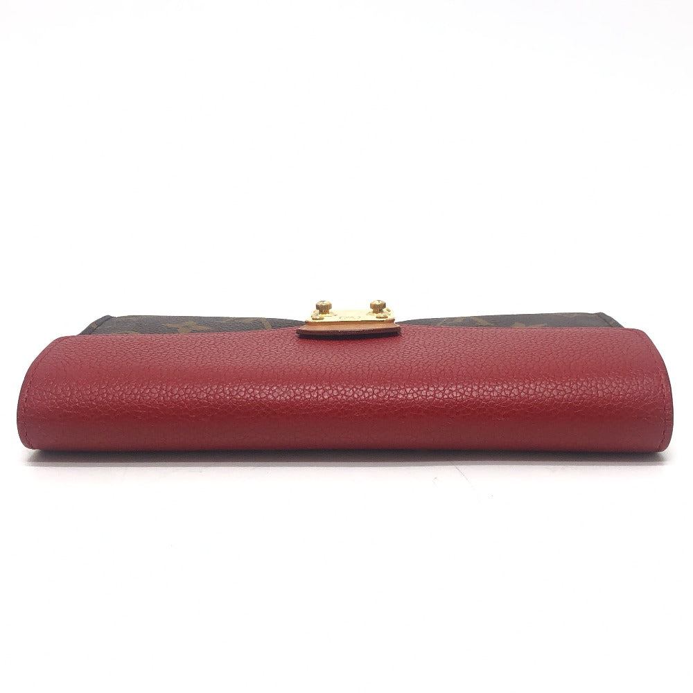 LOUIS VUITTON M58414 Portefeuille-Pallas Long Wallet Flap Long Wallet MonogramCanvas Slys Brown Used