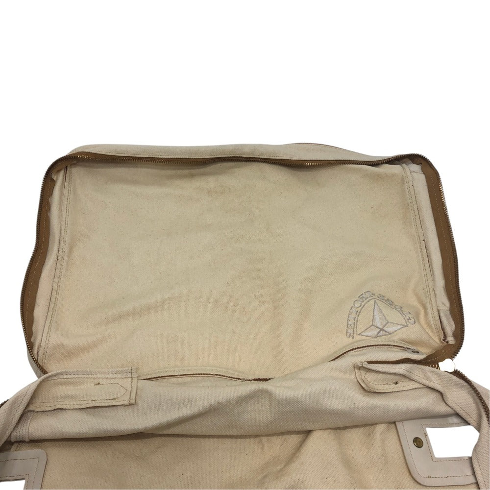 GLOBE TROTTER Suitcase cover for 2-wheeled suitcases Protective storage travel carry bag cover Miscellaneous goods Canvas natural Used