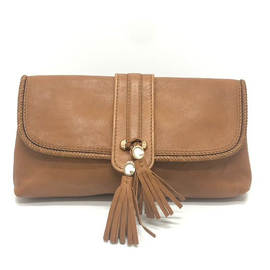 GUCCI 257030 Marchesi GG Tassel Bag Cluch Bag Clutch bag Leather Brown Used