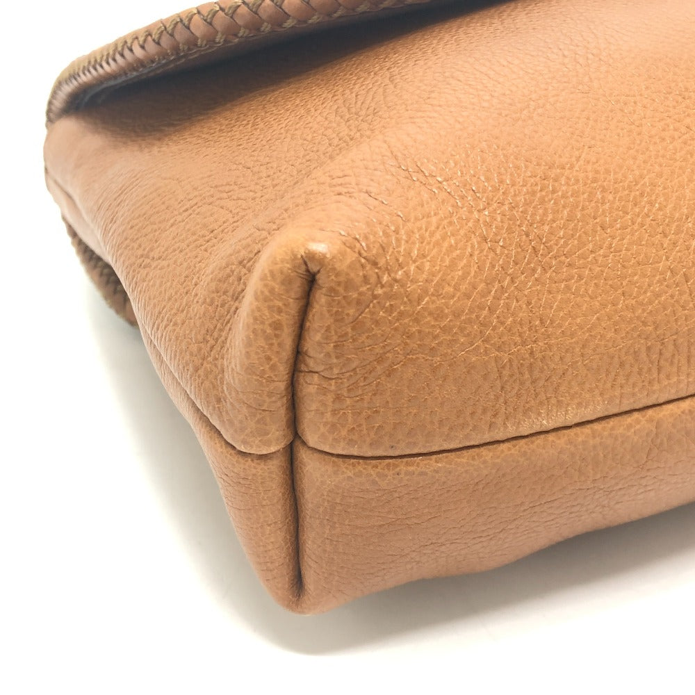 GUCCI 257030 Marchesi GG Tassel Bag Cluch Bag Clutch bag Leather Brown Used