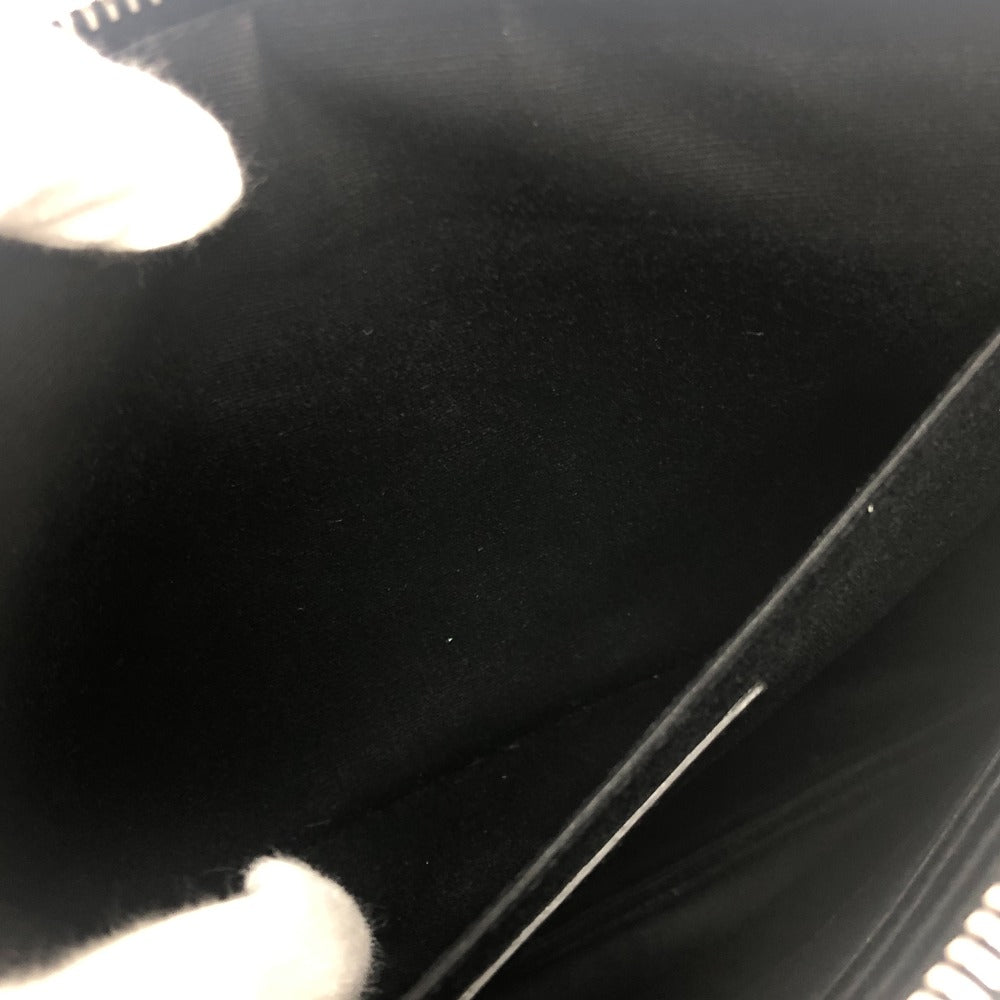 Saint Laurent Studs Flat Cluch Bag Leather Clutch bag Leather Black Used