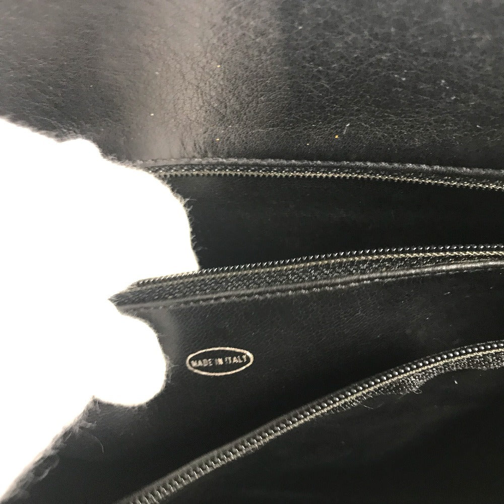 CHANEL ヴィンテージ マトラッセ Wチェーン トートバッグ キルティング CC ココマーク ロゴ 肩掛け カバン ショルダーバッグ レザー レディース ブラック