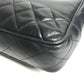 CHANEL ヴィンテージ マトラッセ Wチェーン トートバッグ キルティング CC ココマーク ロゴ 肩掛け カバン ショルダーバッグ レザー レディース ブラック