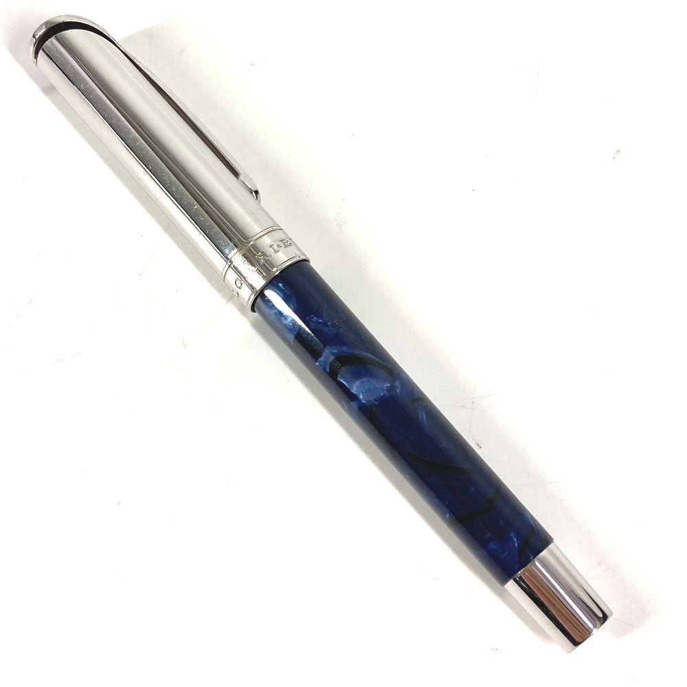BVLGARI Stationery Ballpoint Pen, Metal, Unisex, Blue