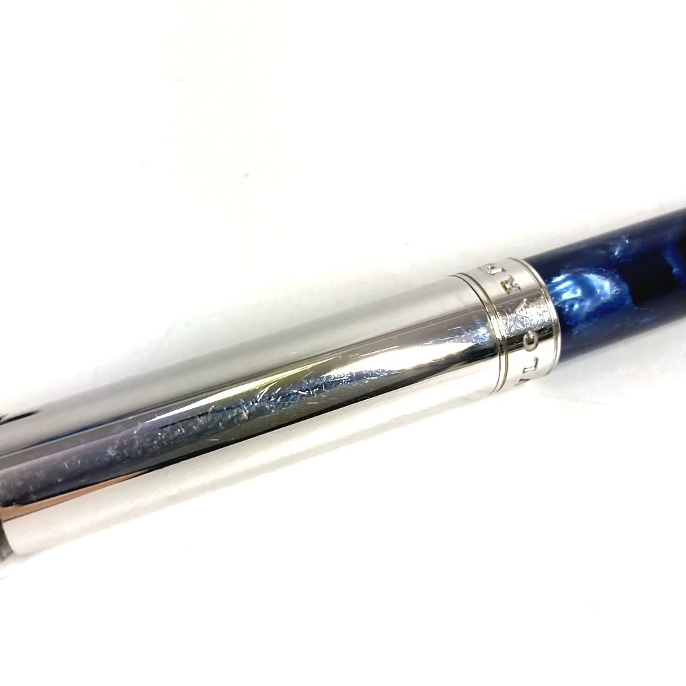 BVLGARI Stationery Ballpoint Pen, Metal, Unisex, Blue