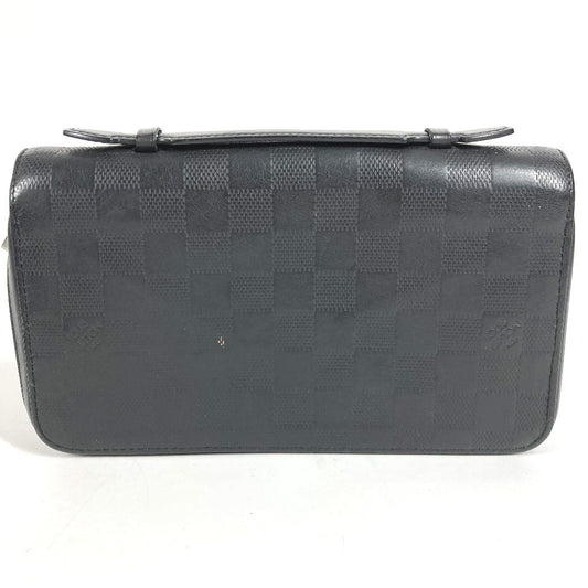 LOUIS VUITTON N61254 ダミエアンフィニ ジッピーXL ジッピー XL ロングウォレット ラウンドファスナー 長財布 ダミエアンフィニレザー ユニセックス ブラック