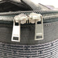 HERMES 2 Wheel Suitcase Logo Travel Bag Carry Bag Canvas Unisex Gray
