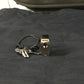 HERMES 2 Wheel Suitcase Logo Travel Bag Carry Bag Canvas Unisex Gray