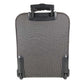 HERMES 2 Wheel Suitcase Logo Travel Bag Carry Bag Canvas Unisex Gray