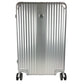 Mercedes-Benz 4-Wheel Suitcase Logo Travel Bag Carry-On Aluminum Unisex Silver