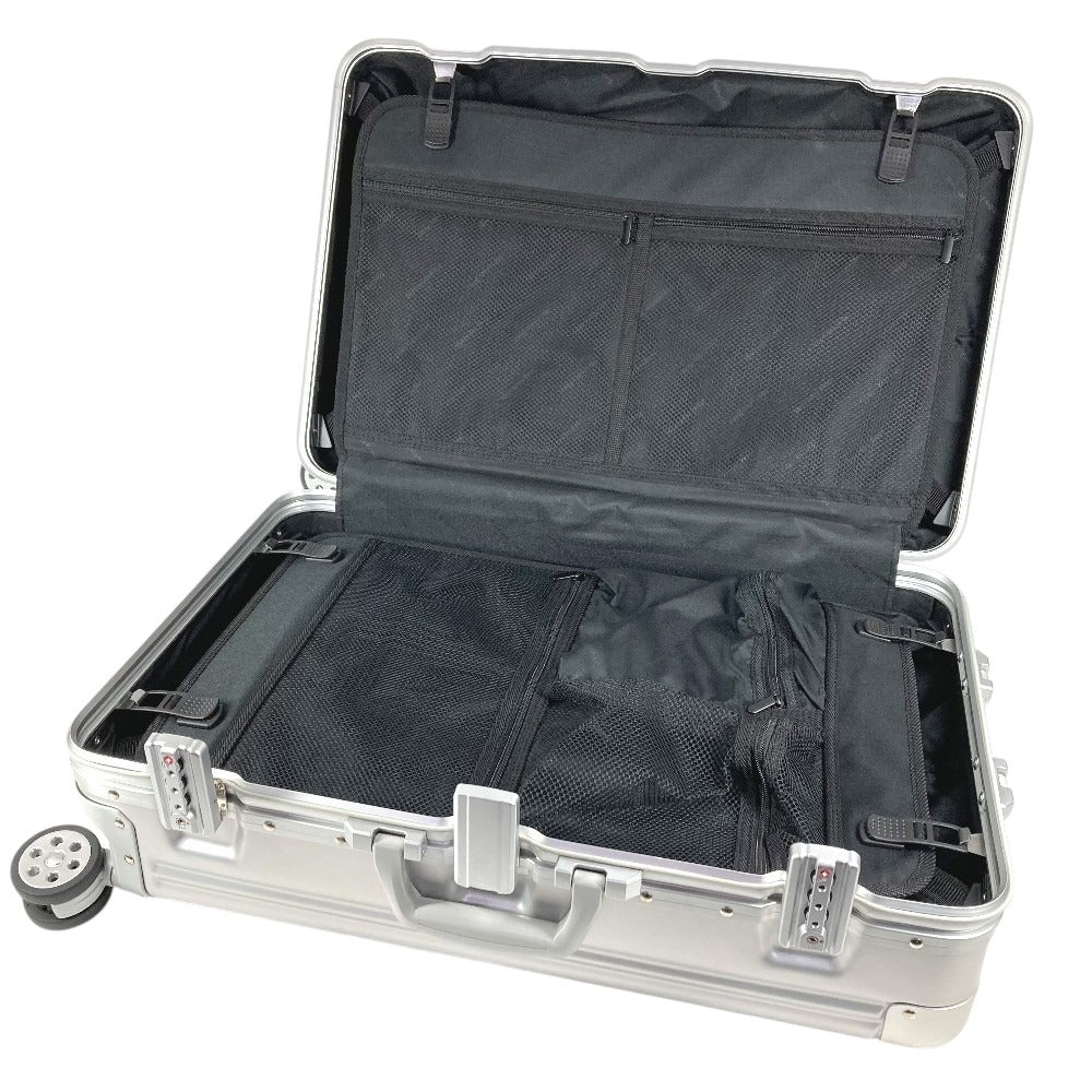 Mercedes-Benz 4-Wheel Suitcase Logo Travel Bag Carry-On Aluminum Unisex Silver