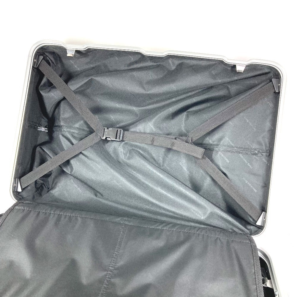 Mercedes-Benz 4-Wheel Suitcase Logo Travel Bag Carry-On Aluminum Unisex Silver