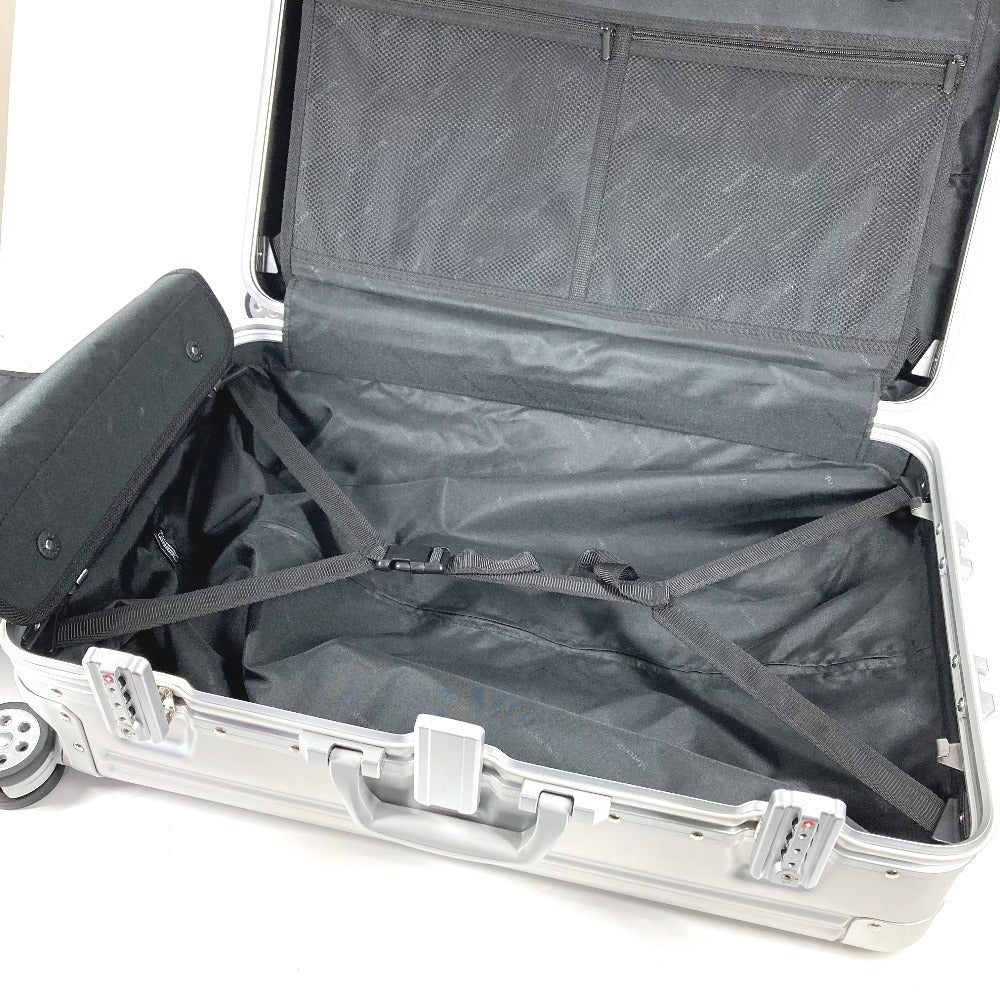 Mercedes-Benz 4-Wheel Suitcase Logo Travel Bag Carry-On Aluminum Unisex Silver