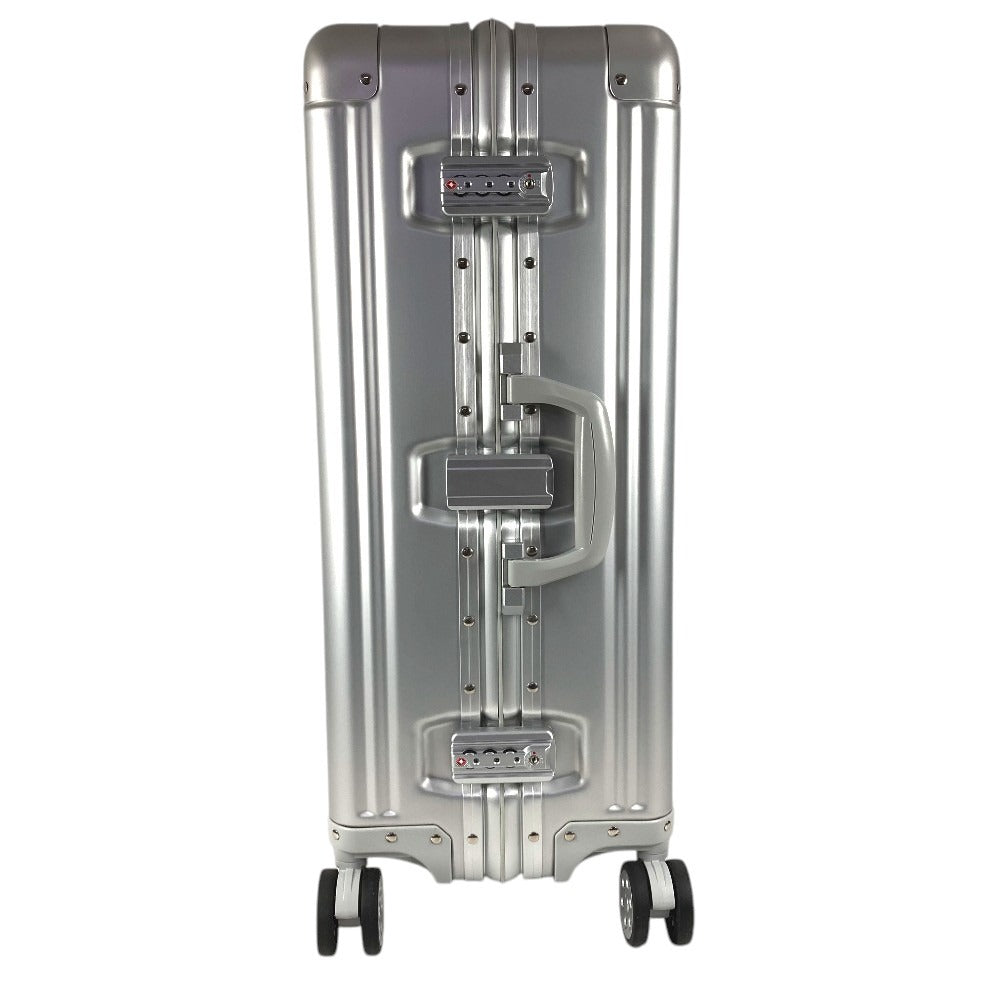 Mercedes-Benz 4-Wheel Suitcase Logo Travel Bag Carry-On Aluminum Unisex Silver