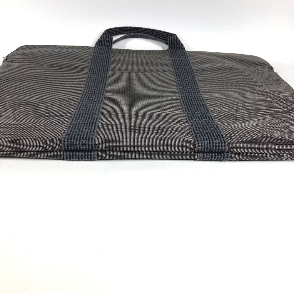 HERMES Herline Flat Big Business Bag Document Bag Briefcase Handbag Canvas Unisex Gray