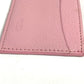 TIFFANY&Co. Logo Business Card Holder Pass Case Card Case Leather Unisex Pink