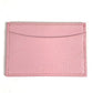 TIFFANY&Co. Logo Business Card Holder Pass Case Card Case Leather Unisex Pink