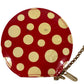 LOUIS VUITTON M91570 Yayoi Kusama Collaboration Dots Polka Dot Portemonnaie Chapeau Wallet Coin Purse Round Zipper with Chain Coin Case Patent Leather Unisex Red