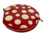 LOUIS VUITTON M91570 Yayoi Kusama Collaboration Dots Polka Dot Portemonnaie Chapeau Wallet Coin Purse Round Zipper with Chain Coin Case Patent Leather Unisex Red