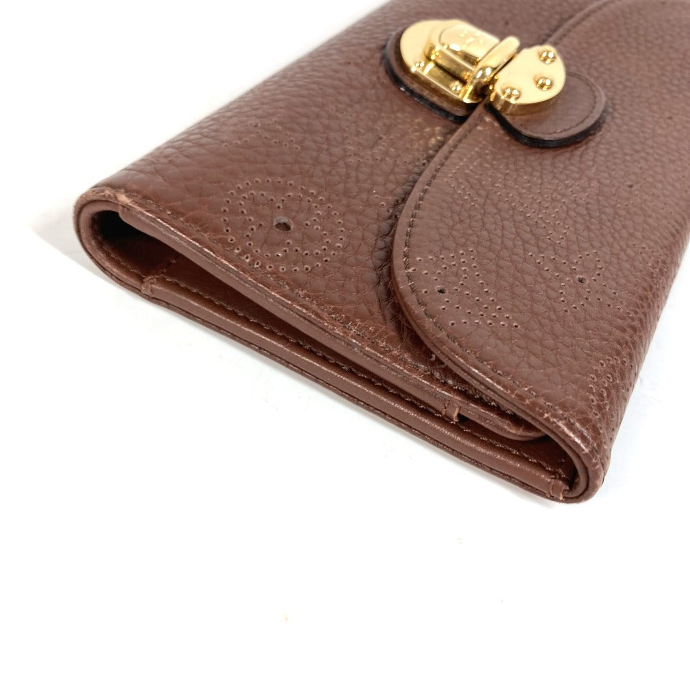 LOUIS VUITTON M95995 モノグラムマヒナ ポルトフォイユ アメリア ロングウォレット フラップ 3つ折り 長財布 モノグラムマヒナ ユニセックス ブラウン