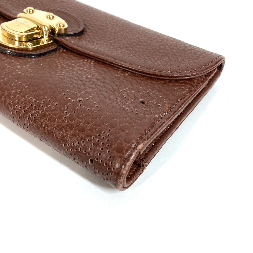 LOUIS VUITTON M95995 モノグラムマヒナ ポルトフォイユ アメリア ロングウォレット フラップ 3つ折り 長財布 モノグラムマヒナ ユニセックス ブラウン