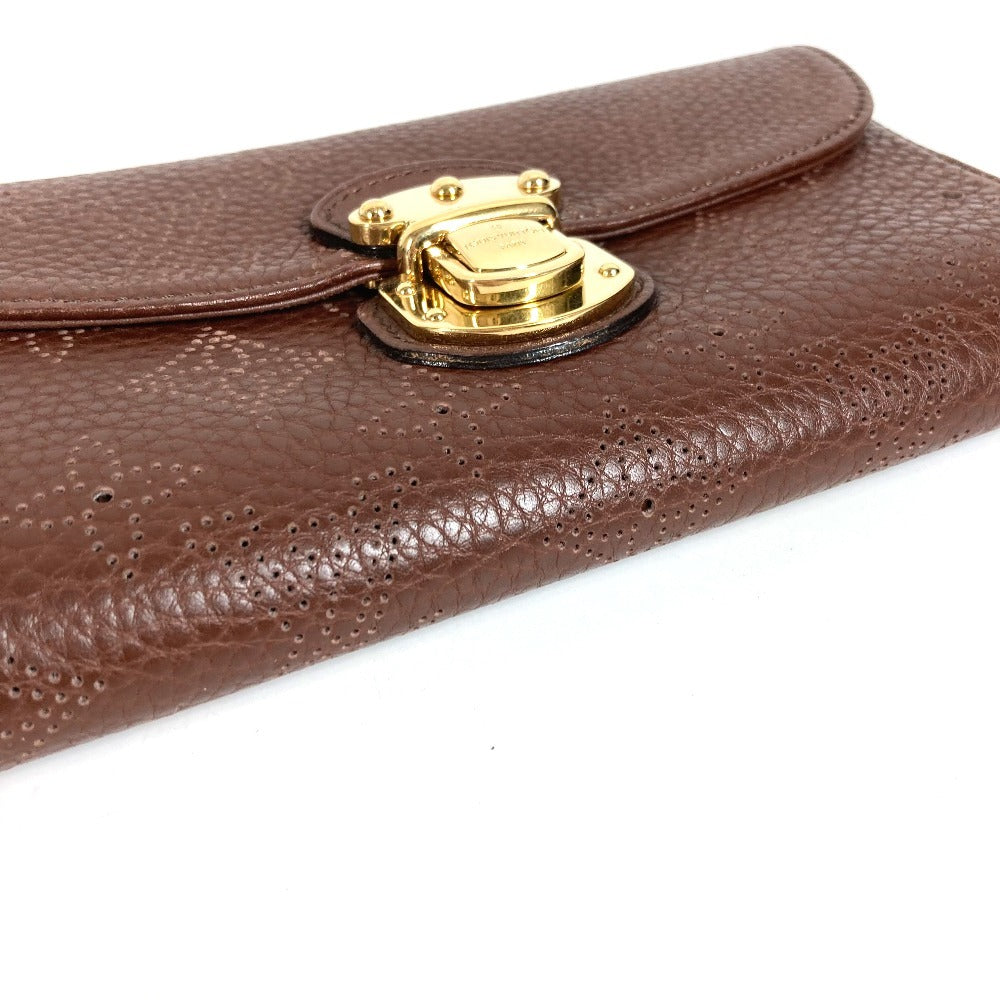 LOUIS VUITTON M95995 モノグラムマヒナ ポルトフォイユ アメリア ロングウォレット フラップ 3つ折り 長財布 モノグラムマヒナ ユニセックス ブラウン