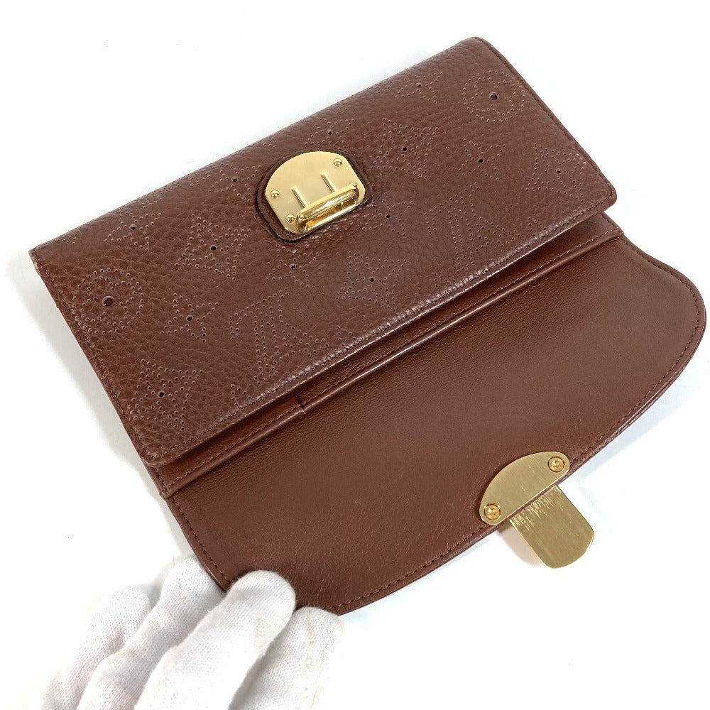 LOUIS VUITTON M95995 モノグラムマヒナ ポルトフォイユ アメリア ロングウォレット フラップ 3つ折り 長財布 モノグラムマヒナ ユニセックス ブラウン