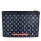 LOUIS VUITTON M62905 モノグラムインク アップサイドダウン ポシェット アポロ セカンドバッグ カバン ポーチ クラッチバッグ モノグラムキャンバス メンズ ネイビー