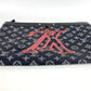 LOUIS VUITTON M62905 モノグラムインク アップサイドダウン ポシェット アポロ セカンドバッグ カバン ポーチ クラッチバッグ モノグラムキャンバス メンズ ネイビー