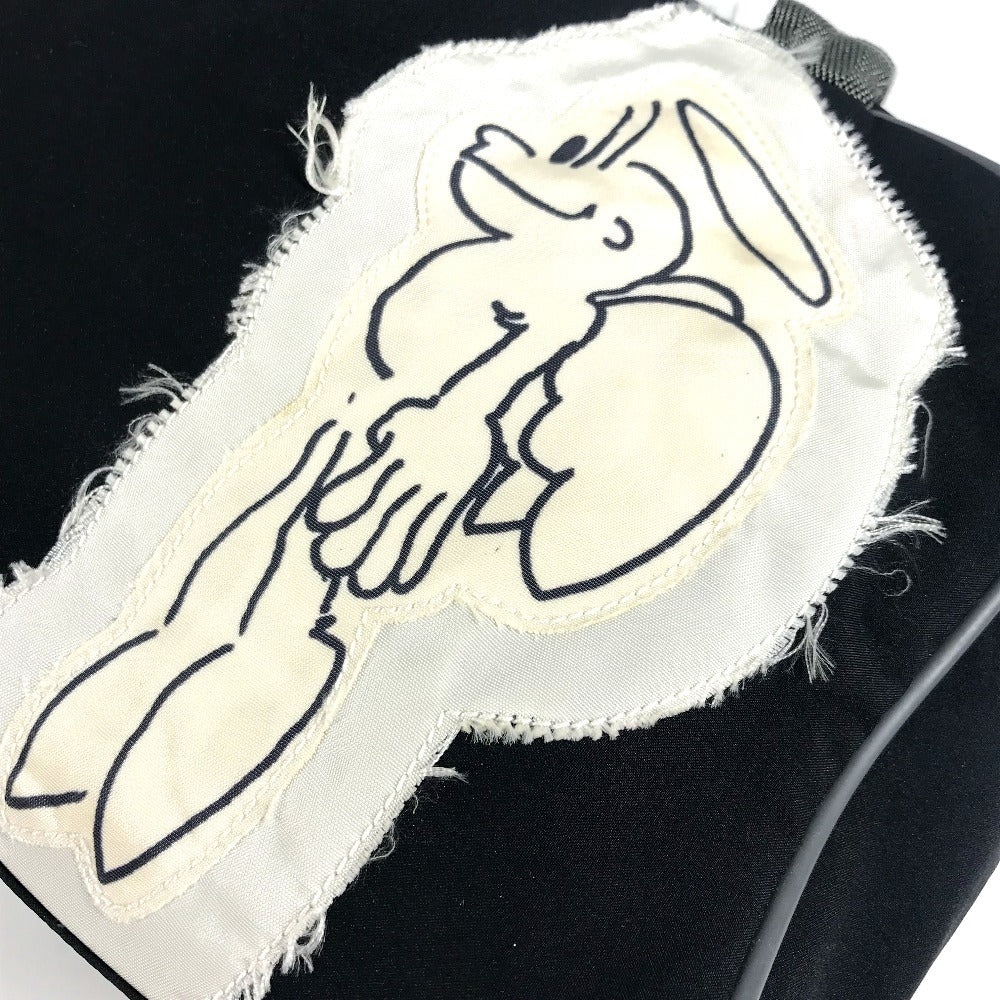 PRADA 4VA602 スポーツ SPORTS ロゴ カバン ミニボストンバッグ ショルダーバッグ 肩掛け ハンドバッグ ナイロン ユニセックス ブラック