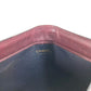 CHANEL vintage Logo all-over pattern CC CC Mark Cluch Bag Bag Pouch Clutch bag Leather wine-red Used