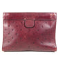 CHANEL vintage Logo all-over pattern CC CC Mark Cluch Bag Bag Pouch Clutch bag Leather wine-red Used