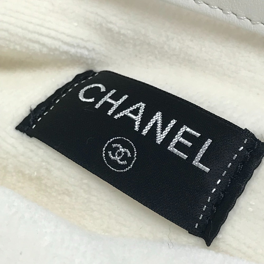 CHANEL CC ココマーク ロゴ カバン 肩掛け トートバッグ ビーチバッグ ショルダーバッグ コットン ユニセックス ホワイト