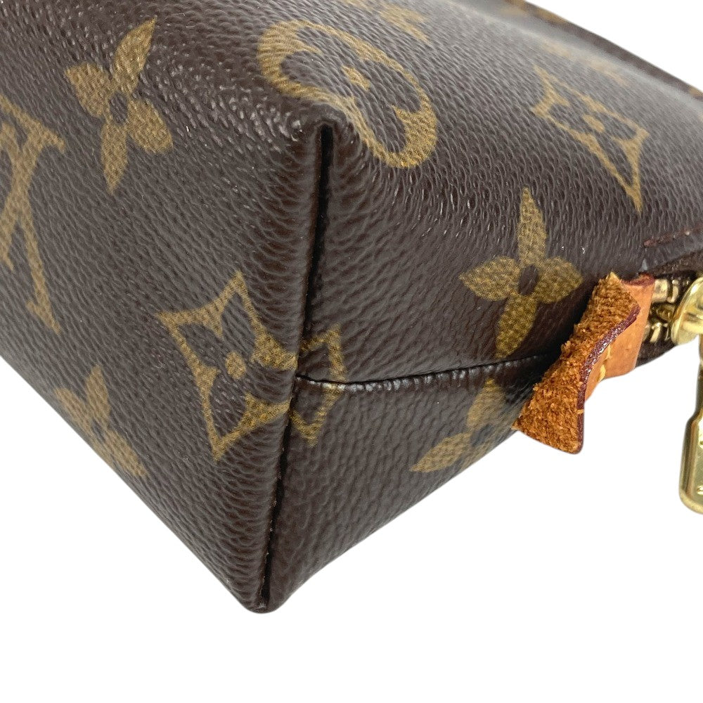 LOUIS VUITTON M47515 モノグラム ポシェット コスメティック PM メイクポーチ ポーチ 化粧ポーチ モノグラムキャンバス ユニセックス ブラウン