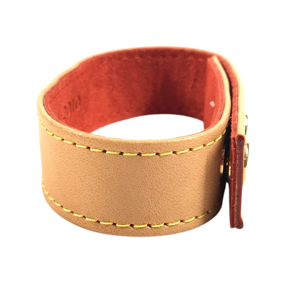 LOUIS VUITTON アクセサリー バングル JAPAN 2010 限定 非売品 ノベルティ ブレスレット ヌメ革 ユニセックス ベージュ