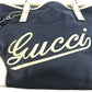 GUCCI 170007 ロゴ レザー ナイロン　チャーム付き ショルダーバッグ レザー/キャンバス ユニセックス ネイビー