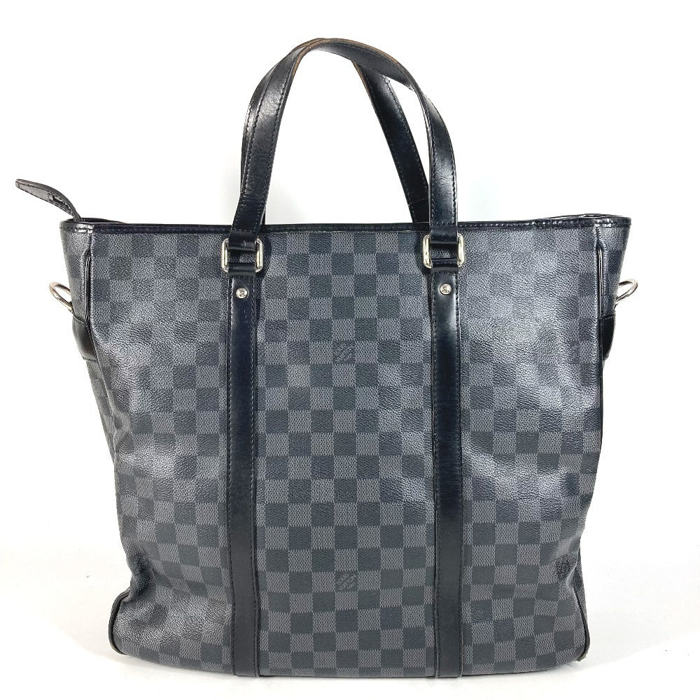 LOUIS VUITTON N51192 Damier Graphite Tadao Tote Bag Vertical Bag Shoulder Bag DamierGraphiteCanvas Black Used