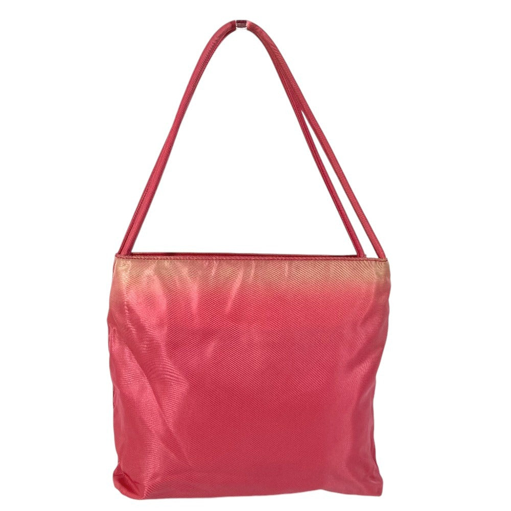 PRADA triangle logo triangle logo plate Bag Tote Bag Shoulder Bag Shoulder Bag Nylon pink Used