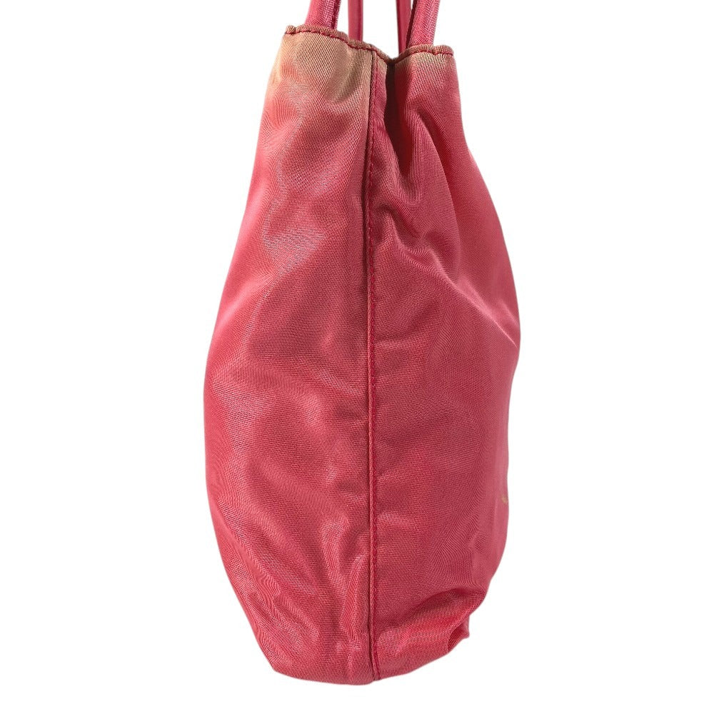 PRADA triangle logo triangle logo plate Bag Tote Bag Shoulder Bag Shoulder Bag Nylon pink Used