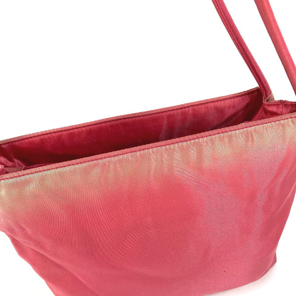 PRADA triangle logo triangle logo plate Bag Tote Bag Shoulder Bag Shoulder Bag Nylon pink Used